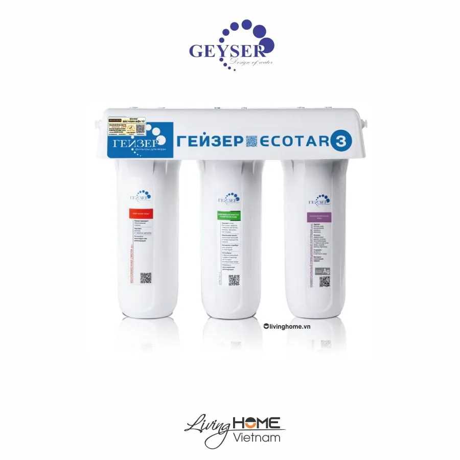 Máy lọc nước nano Geyser Ecotar 3 - Nhập khẩu từ Nga 3 Máy lọc nước nano Geyser Ecotar 3 - Nhập khẩu từ Nga