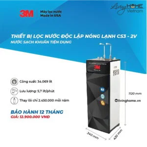 Alternative view of Máy lọc nước nóng lạnh độc lập 3M CS3 2V 34 lít nhập khẩu Mỹ