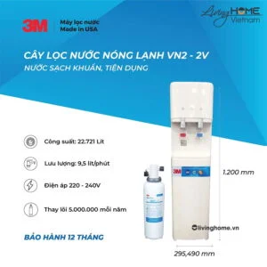 Máy lọc nước nóng lạnh 3M VN2 2V 22lít nhập khẩu Mỹ 13 Máy lọc nước nóng lạnh 3M VN2 2V 22lít nhập khẩu Mỹ