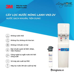 Máy lọc nước nóng lạnh 3M VN3 2V 34 lít nhập khẩu Mỹ
