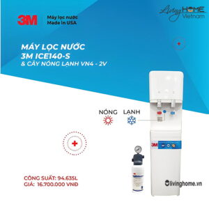 Máy lọc nước nóng lạnh 3M VN4 2V 94 lít nhập khẩu Mỹ