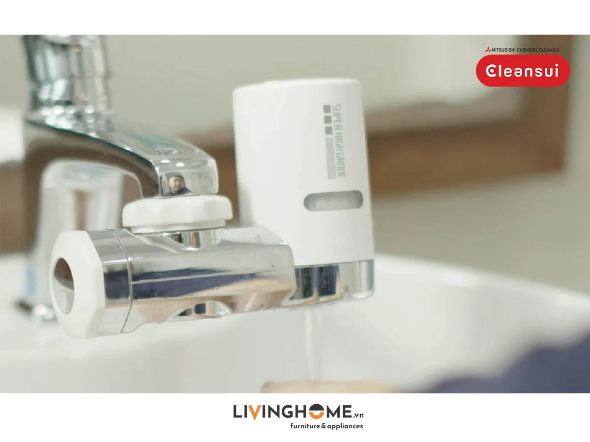 Máy lọc nước tại vòi Cleansui EF201 nhập khẩu Nhật 5 Máy lọc nước tại vòi Cleansui EF201 nhập khẩu Nhật - Ảnh 3