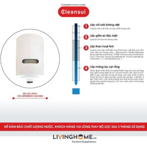 Máy lọc nước tại vòi Cleansui EF201 nhập khẩu Nhật 14 Máy lọc nước tại vòi Cleansui EF201 nhập khẩu Nhật