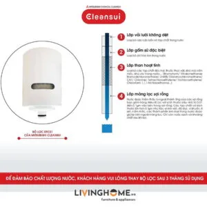 Máy lọc nước tại vòi Cleansui EF201 nhập khẩu Nhật 14 Máy lọc nước tại vòi Cleansui EF201 nhập khẩu Nhật