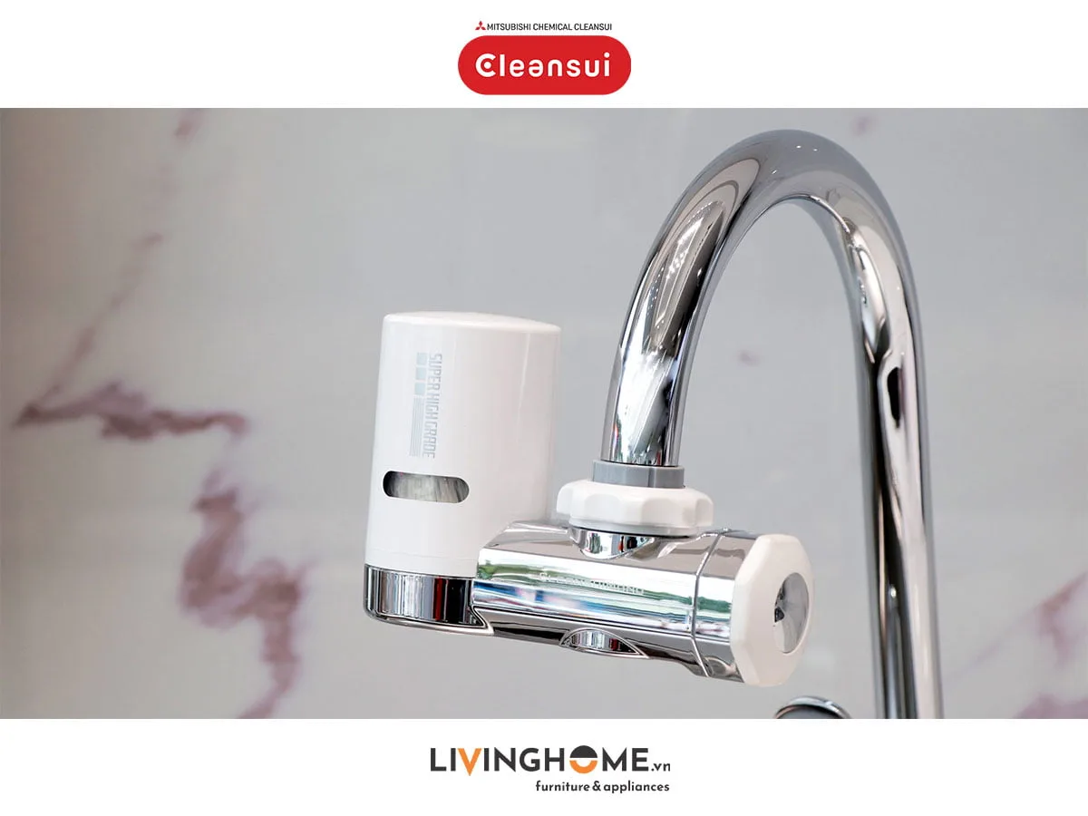 Máy lọc nước tại vòi Cleansui EF201 nhập khẩu Nhật 4 Máy lọc nước tại vòi Cleansui EF201 nhập khẩu Nhật - Ảnh 2