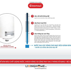 Máy lọc nước lắp tại vòi Cleansui EF401 nhập khẩu Nhật