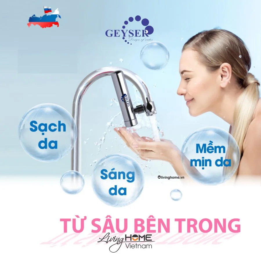Máy lọc nước tại vòi Geyser Euro M - Nhập khẩu từ Nga 4 Máy lọc nước tại vòi Geyser Euro M - Nhập khẩu từ Nga - Ảnh 2