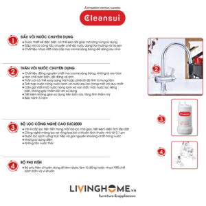 Máy lọc nước tích hợp Cleansui EU201 dưới bồn rửa nhập khẩu Nhật 18 Máy lọc nước tích hợp Cleansui EU201 dưới bồn rửa nhập khẩu Nhật