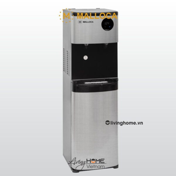 Máy nước nóng lạnh Malloca MWD-1834B màu bạc sang trọng, thiết kế hài hòa