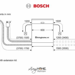 Alternative view of Máy rửa chén Bosch SMS2HAI12E - Độc lập 60cm 13 bộ