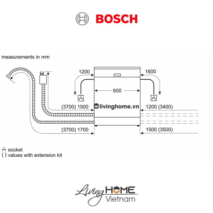 Máy rửa chén Bosch SMS8YCI01E - Độc lập 60cm 14 bộ 9 Máy rửa chén Bosch SMS8YCI01E - Độc lập 60cm 14 bộ - Ảnh 7