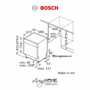 Alternative view of Máy rửa chén Bosch SMU6ECS57E – Bán âm 60cm 14 bộ