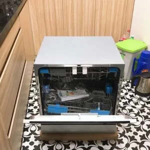 Máy rửa chén Arber ABMRB08 màu bạc dung tích 8 bộ bát đĩa tiêu chuẩn Châu Âu