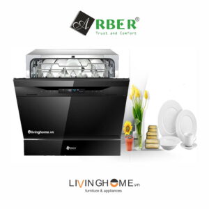 Máy rửa chén Arber ABMRB08GD dung tích 8 bộ bát dĩa 9 Máy rửa chén Arber ABMRB08GD dung tích 8 bộ bát dĩa