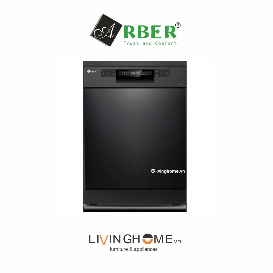 Máy rửa chén Arber MRB15-IND màu đen sang trọng 14 bộ bát dĩa chuẩn Châu Âu 3 Máy rửa chén Arber MRB15-IND màu đen sang trọng 14 bộ bát dĩa chuẩn Châu Âu