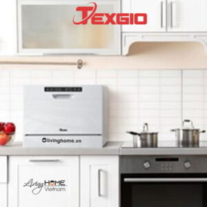 Máy Rửa Chén Texgio TG-DT2022A Để Bàn Mini 6 Bộ 12 Lít Nước
