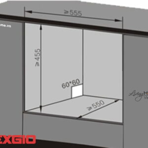 Alternative view of Máy rửa chén Texgio TG-DT2022B Bán Âm 6 Bộ Tự Mồi Nước