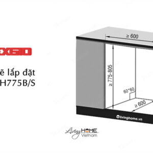 Máy Rửa Chén Texgio TG-TG21H775S Bán Âm 13 Bộ 11 Lít Nước