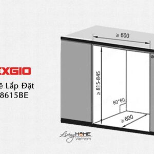 Máy Rửa Chén Texgio TG-TGD8615BE Độc Lập 15 Bộ 11 Lít Nước