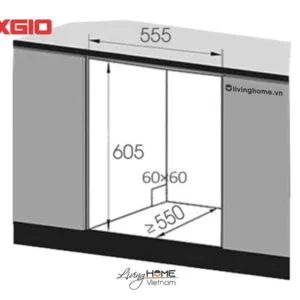 Alternative view of Máy Rửa Chén Texgio TG-DT2028 Để Bàn 11 Bộ 9 Lít Nước