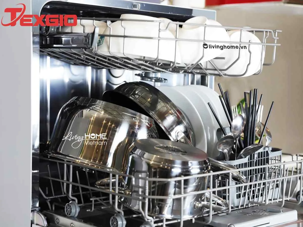 Máy rửa chén Texgio TG-DTW558 Độc Lập 8 Bộ 8 Lít Nước - Ảnh 4