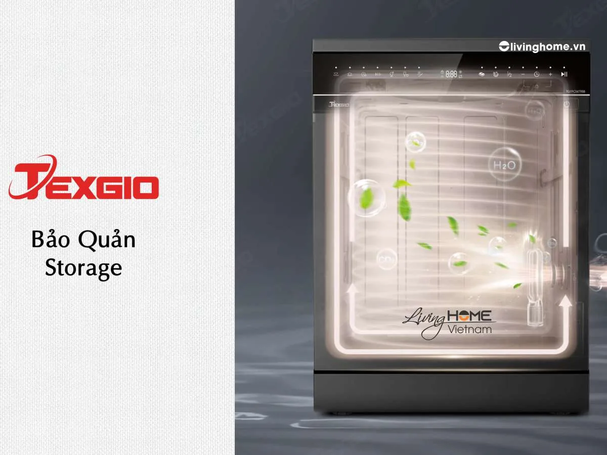 Máy Rửa Chén Bát 14 Bộ Texgio TG-FPCM795B, Độc Lập, Tia UV, Sấy Khí 10 Máy Rửa Chén Bát 14 Bộ Texgio TG-FPCM795B, Độc Lập, Tia UV, Sấy Khí - Ảnh 8