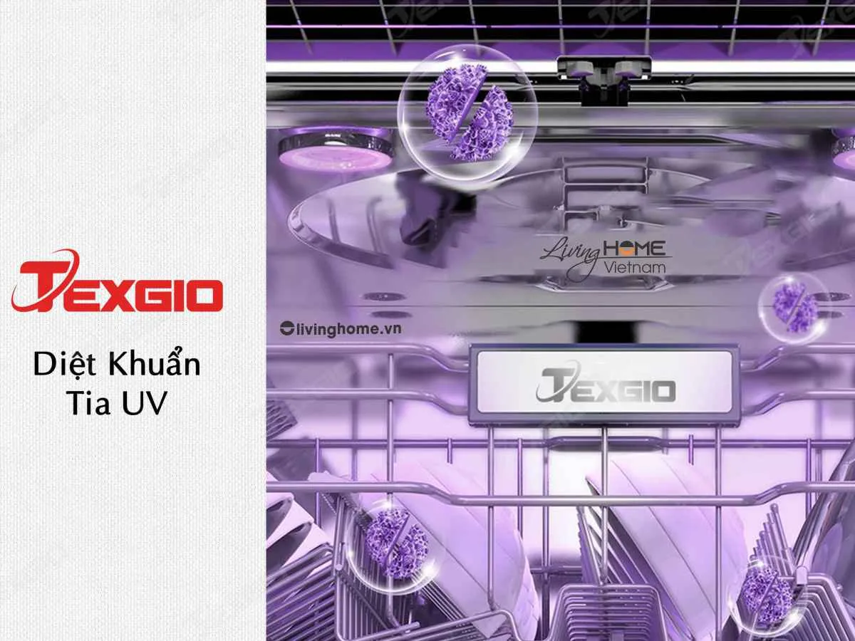 Máy Rửa Chén Bát 14 Bộ Texgio TG-FPCM795B, Độc Lập, Tia UV, Sấy Khí 6 Máy Rửa Chén Bát 14 Bộ Texgio TG-FPCM795B, Độc Lập, Tia UV, Sấy Khí - Ảnh 4