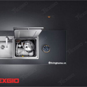Máy rửa chén Texgio TG-TGUS06HA Liền Chậu 6 Bộ 12 Lít Nước