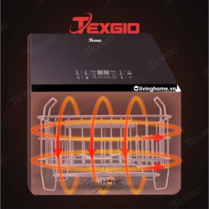 Máy rửa chén Texgio TG-TGUS06HA Liền Chậu 6 Bộ 12 Lít Nước