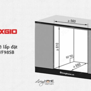 Máy rửa chén Texgio TG-TGWF98SB Bán Âm 11 Bộ 9 Lít Nước
