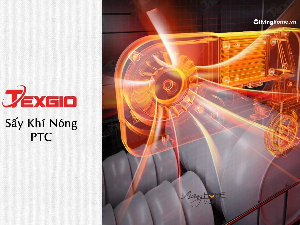 Máy rửa chén Texgio TG-TGWFD78GB Bán Âm 11 Bộ 9 Lít Nước 7 Máy rửa chén Texgio TG-TGWFD78GB Bán Âm 11 Bộ 9 Lít Nước - Ảnh 5