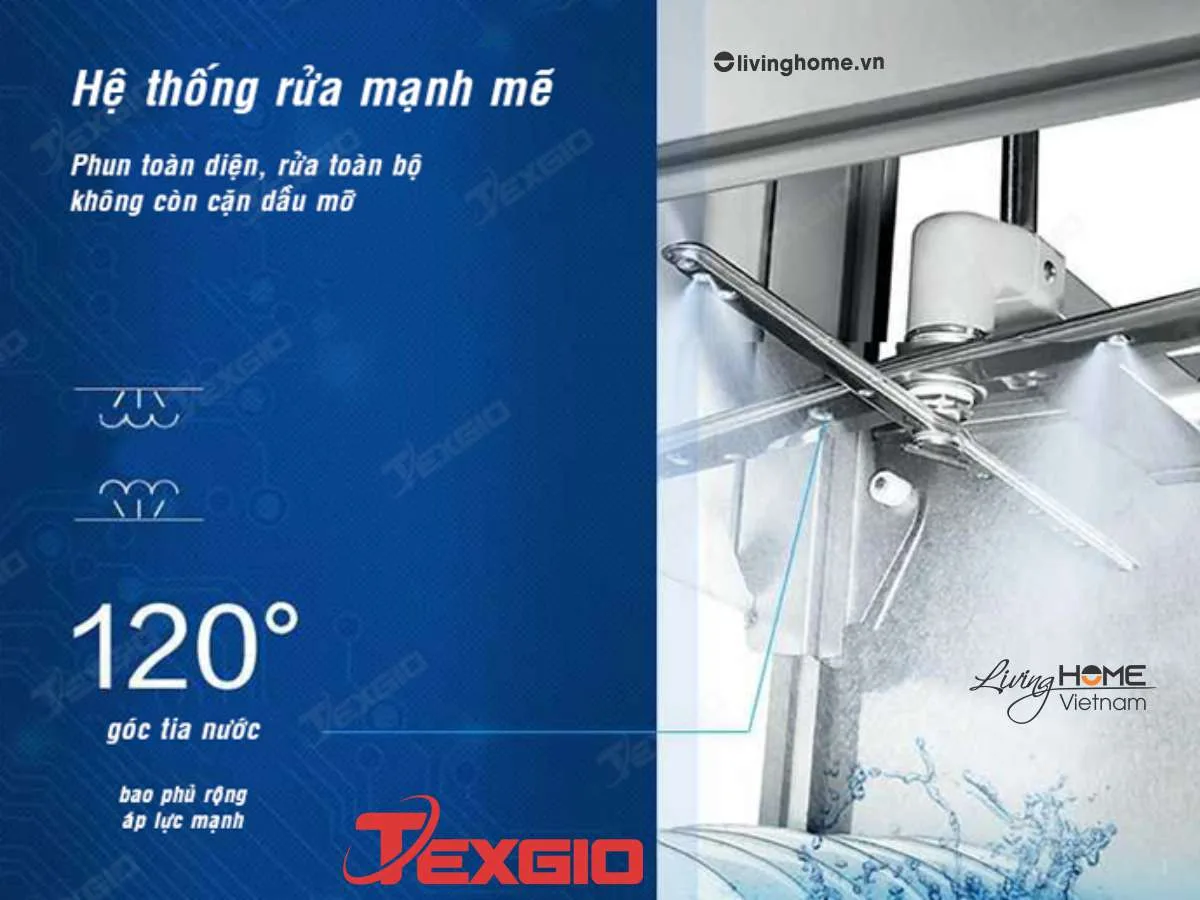 Máy Rửa Chén Bát Công Nghiệp Texgio TG-CDW1180 9 Máy Rửa Chén Bát Công Nghiệp Texgio TG-CDW1180 - Ảnh 7