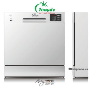 Máy rửa chén Tomate TOM 4301-W08 với 8 bộ 6 chương trình
