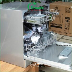 Máy rửa chén Tomate TOM 4301-W08 với 8 bộ 6 chương trình