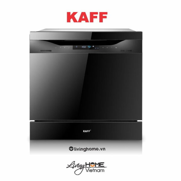 Máy rửa chén Kaff KF-BISW800 âm tủ thiết kế màu đen nổi bật sang trọng