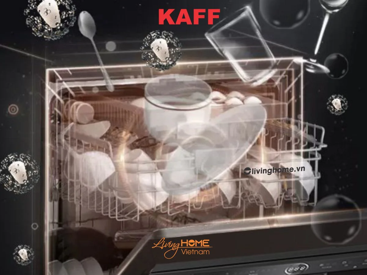 Máy rửa chén Kaff KF-S770TFTS thiết kế độc lập khử khuẩn cực tốt 5 Máy rửa chén Kaff KF-S770TFTS thiết kế độc lập khử khuẩn cực tốt - Ảnh 3