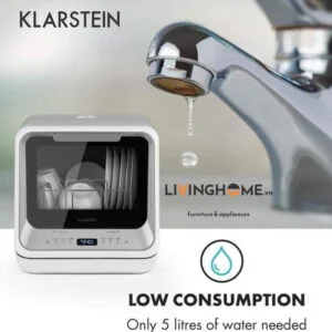 Máy rửa chén Mini Klarstein KL-AMAZONIA dung tích 4 bộ - 06 chương trình rửa