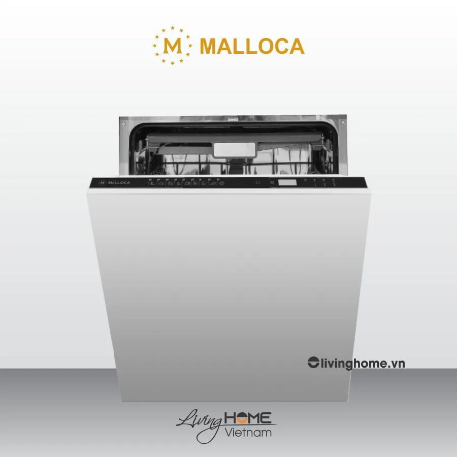 Máy rửa chén Malloca MDW14-B09FI âm tủ 14 bộ 3 Máy rửa chén Malloca MDW14-B09FI âm tủ 14 bộ