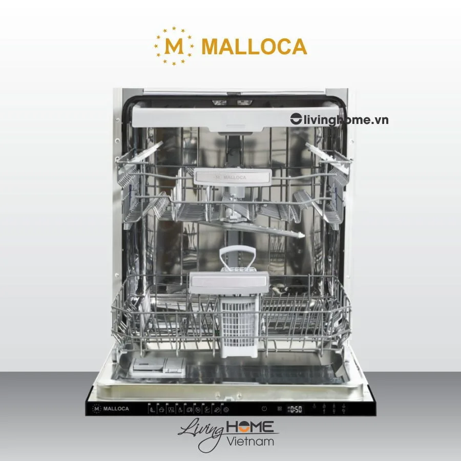 Máy rửa chén Malloca MDW14-B09FI âm tủ 14 bộ 6 Máy rửa chén Malloca MDW14-B09FI âm tủ 14 bộ - Ảnh 4