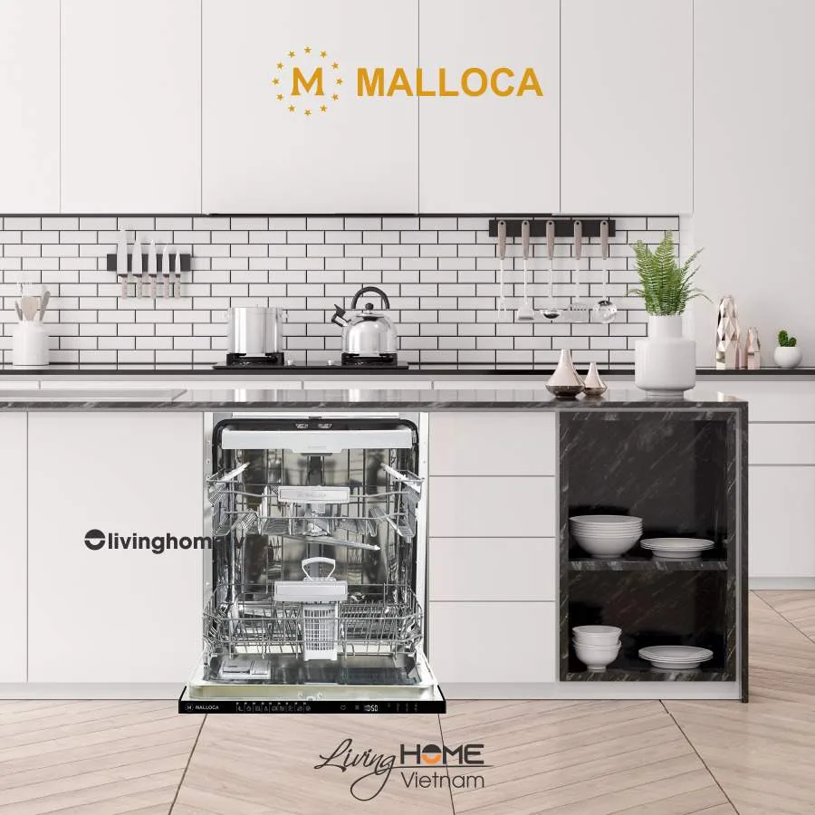 Máy rửa chén Malloca MDW14-B09FI âm tủ 14 bộ 5 Máy rửa chén Malloca MDW14-B09FI âm tủ 14 bộ - Ảnh 3