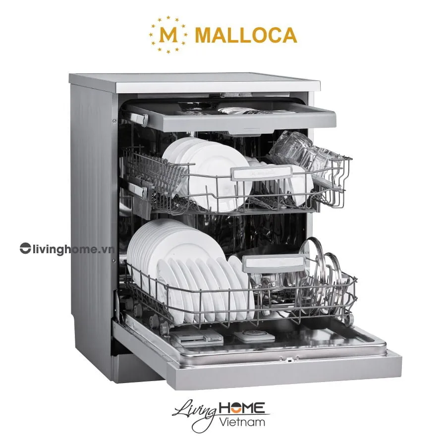 Máy rửa chén Malloca MDW14-S10TFT âm tủ 14 bộ 8 Máy rửa chén Malloca MDW14-S10TFT âm tủ 14 bộ - Ảnh 6