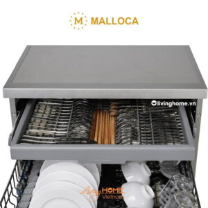 Máy rửa chén Malloca MDW14-S10TFT âm tủ 14 bộ