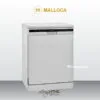 Máy rửa chén Malloca WQP12-5201E màu xám 12 bộ 2 Máy rửa chén Malloca WQP12-5201E màu xám 12 bộ