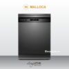 Máy rửa chén Malloca WQP12-7635BS màu đen 15 bộ 2 Máy rửa chén Malloca WQP12-7635BS màu đen 15 bộ