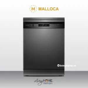 Máy rửa chén Malloca WQP12-7635BS màu đen 15 bộ