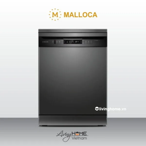 Máy rửa chén Malloca WQP12-7635BS màu đen 15 bộ