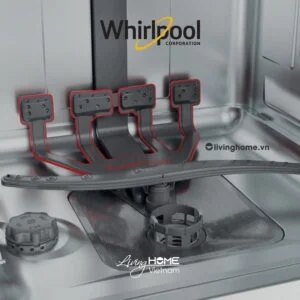 Máy Rửa Chén Bát Whirlpool WIO 3T133P, 14 Bộ, Âm Toàn Phần 10 Máy Rửa Chén Bát Whirlpool WIO 3T133P, 14 Bộ, Âm Toàn Phần