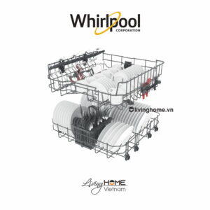 Máy Rửa Chén Bát Whirlpool WIO 3T133P, 14 Bộ, Âm Toàn Phần