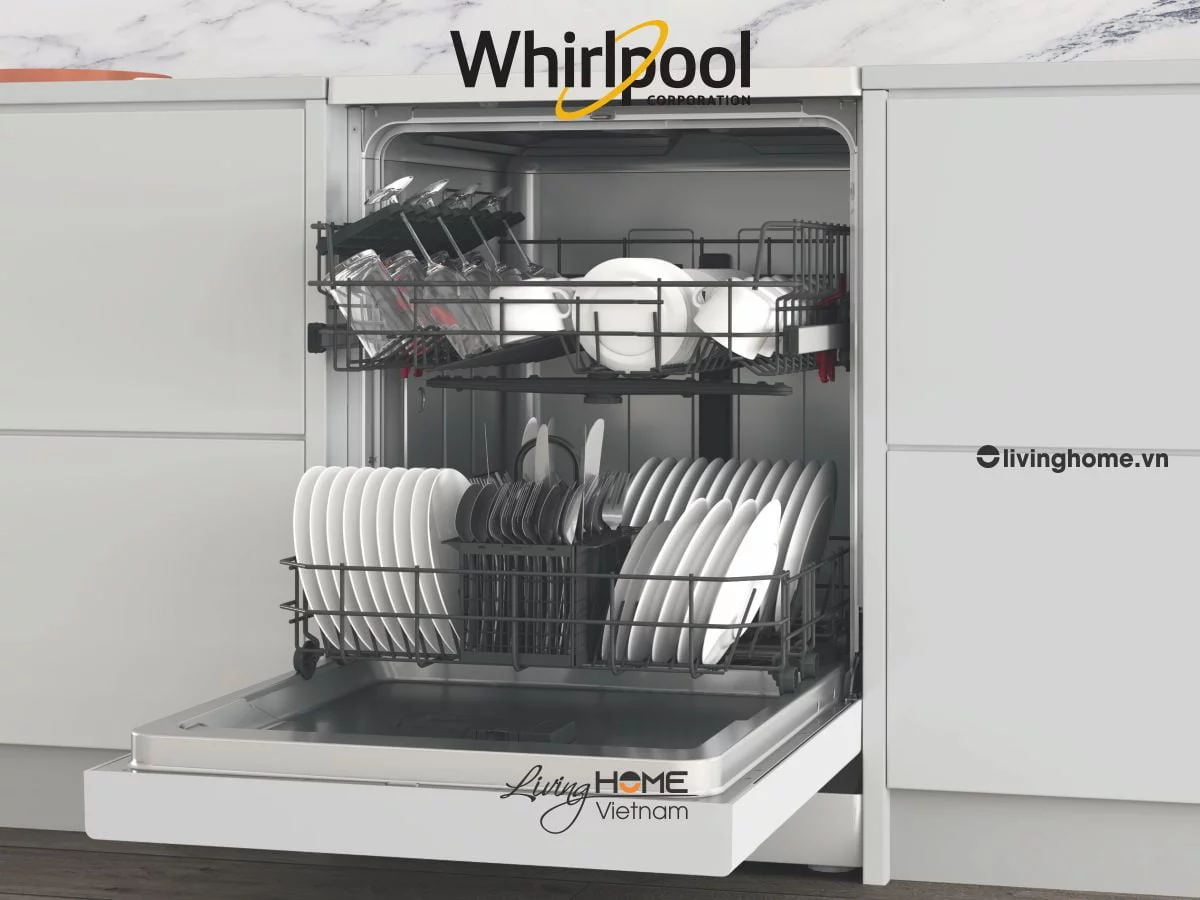 Máy Rửa Chén Bát Whirlpool WIO 3T133P, 14 Bộ, Âm Toàn Phần 7 Máy Rửa Chén Bát Whirlpool WIO 3T133P, 14 Bộ, Âm Toàn Phần - Ảnh 5