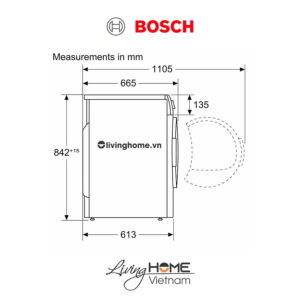 Máy sấy Bosch WTN84201MY - Tụ hơi 14 chương trình 8KG 19 Máy sấy Bosch WTN84201MY - Tụ hơi 14 chương trình 8KG
